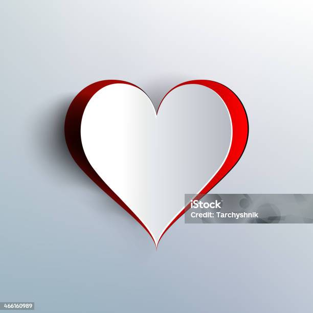 Valentines Day Abstract Paper Hearts Love Stock Illustration - Download Image Now - Heart Shape, Newspaper, Paper