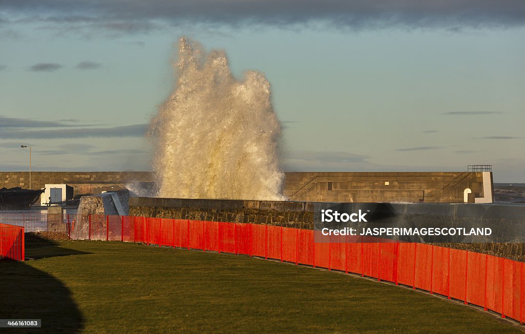 Ondas bate no Lossiemouth. - Royalty-free Ao Ar Livre Foto de stock