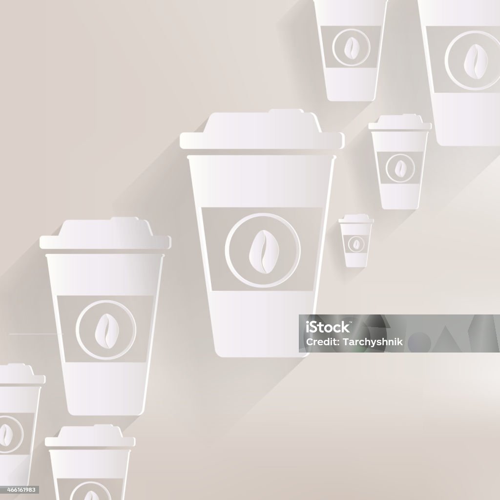 Takeaway paper coffee cup ico Ajar stock vector