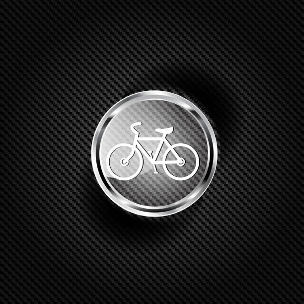 illustrations, cliparts, dessins animés et icônes de hipster rétro icône de vélo - chrome bicycle badge sign
