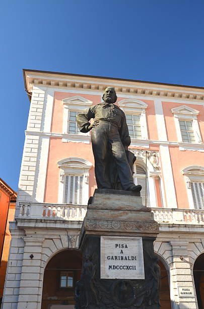 istock Statue and square of Giuseppe Garibaldi in Pisa, Italy 466163444
