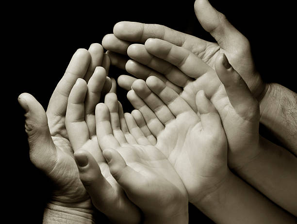istock family hands, a symbol of unity. 466164644