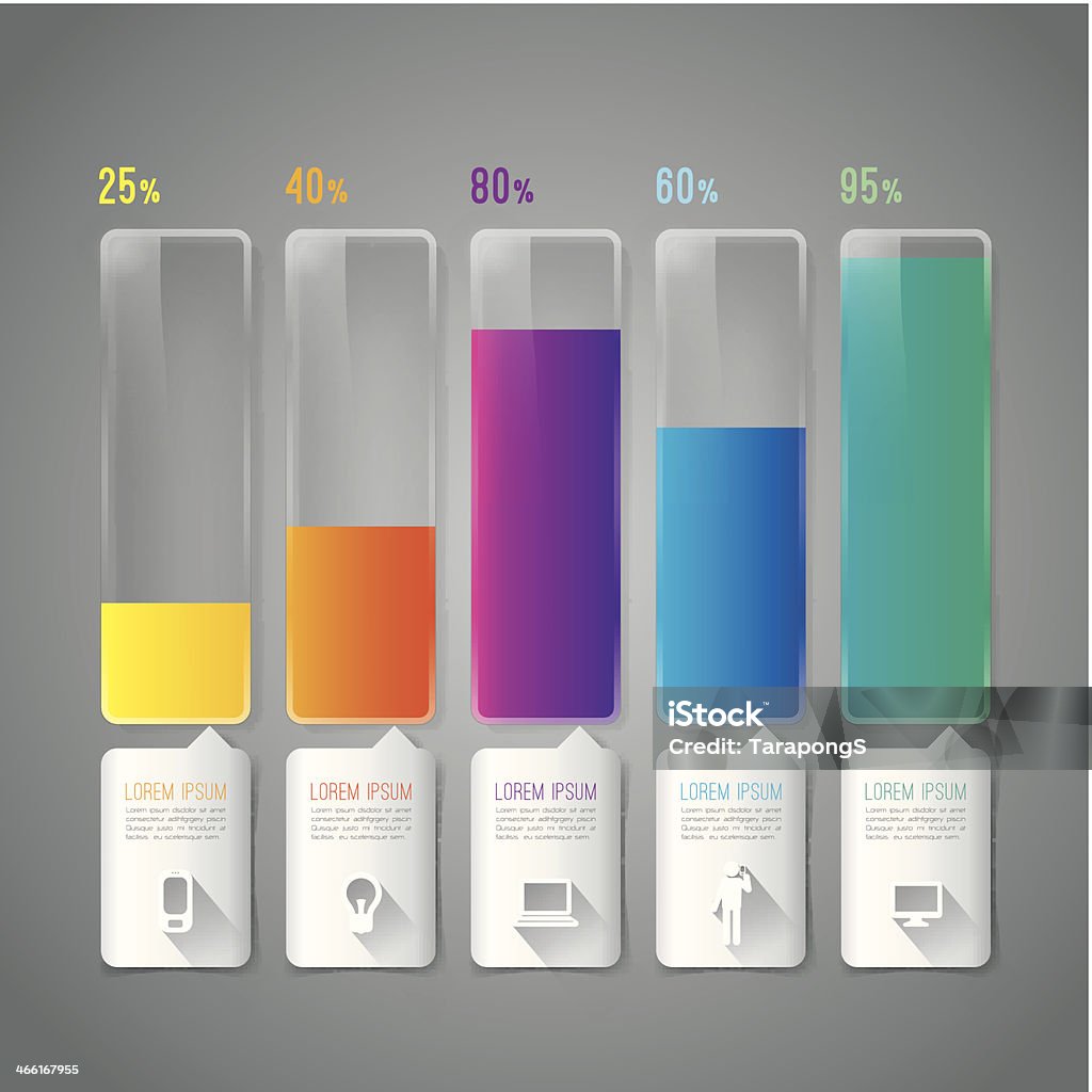 Infographics vector design template. Vector illustration was made in eps 10 with mesh, gradients and transparency. Abstract stock vector