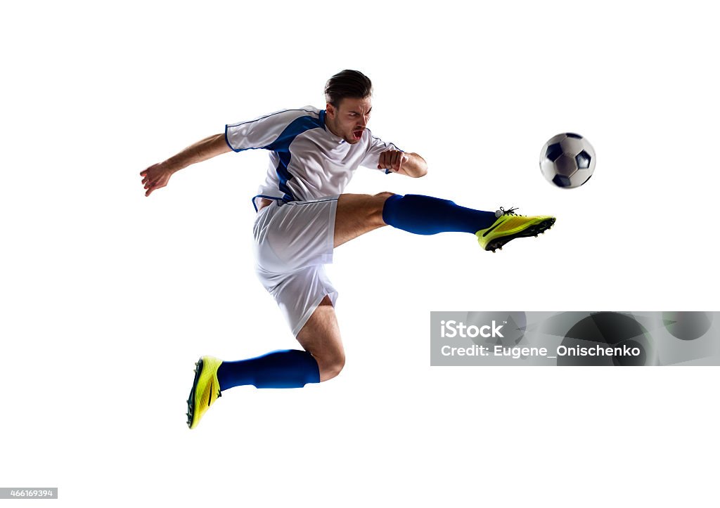 Joueur de football en action - Photo de Football libre de droits