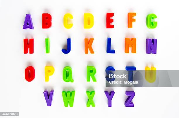 Alphabet Letter Magnetic Letter Text Child Magnet Stock Photo - Download Image Now