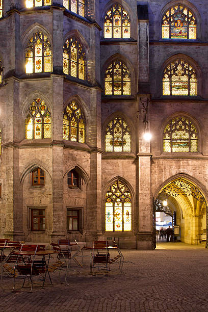 istock Facade inside the new town hall in Munich, Germany 466172823