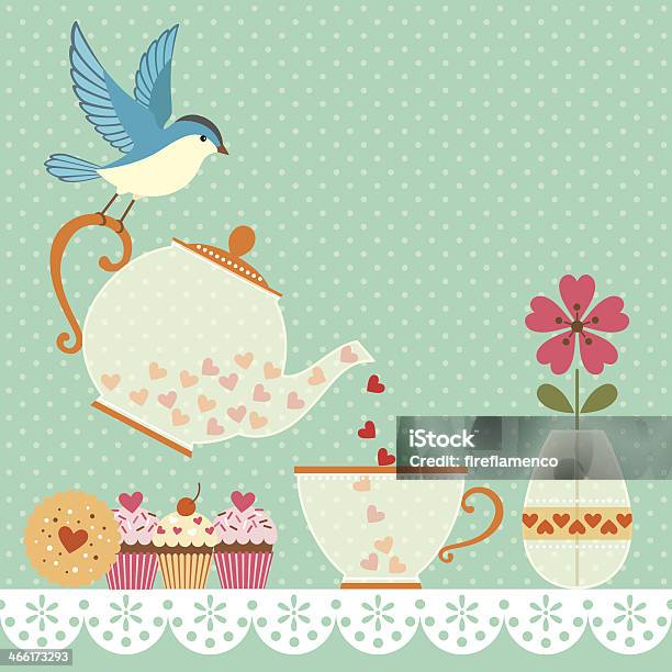 Tea Time Stock Illustration - Download Image Now - Afternoon Tea, Illustration, Invitation