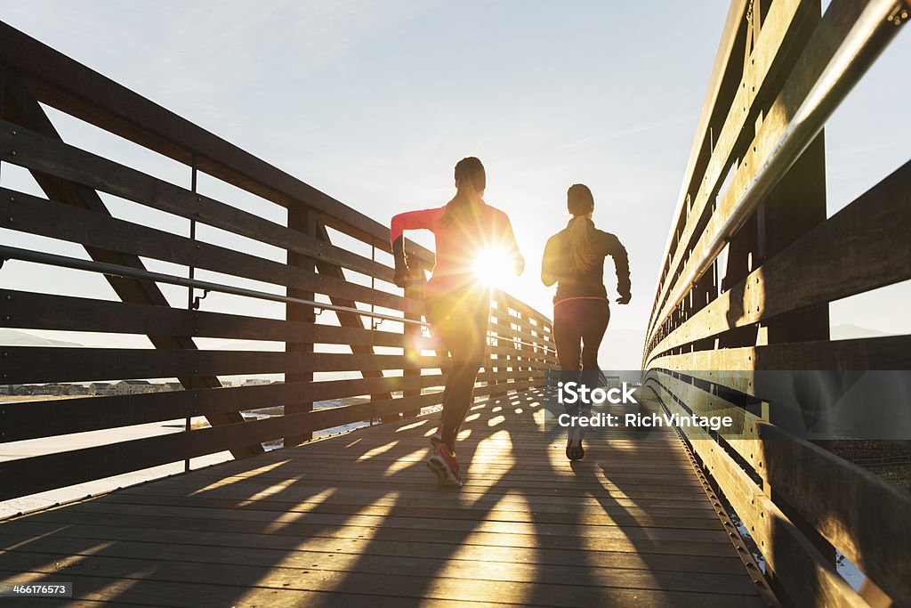 Ponte execução - Royalty-free Jogging Foto de stock