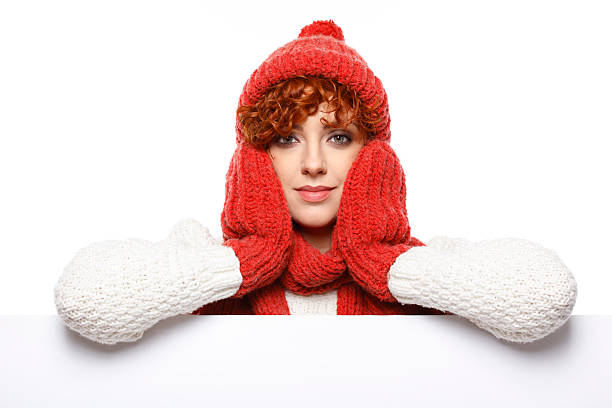 istock Young woman in winter hat 466177195