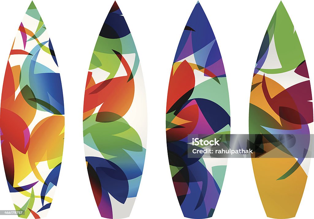 Abstrato colorido de água Surf - Royalty-free Abstrato arte vetorial