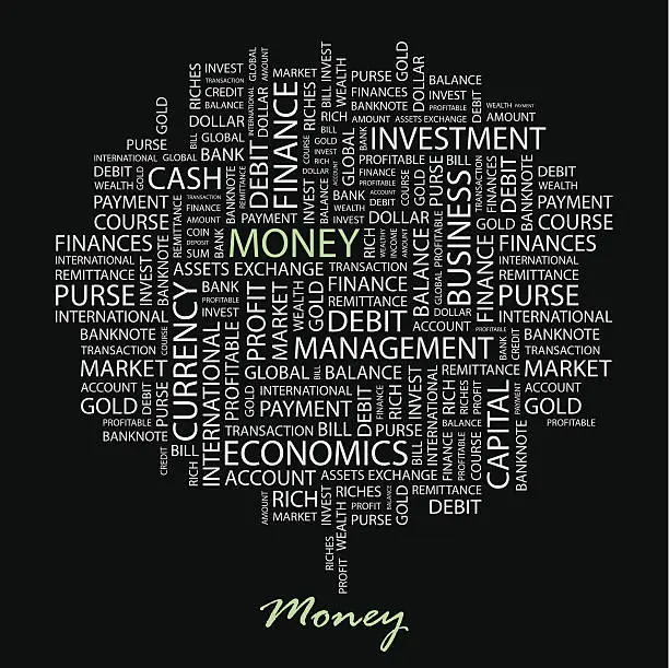 Vector illustration of MONEY.