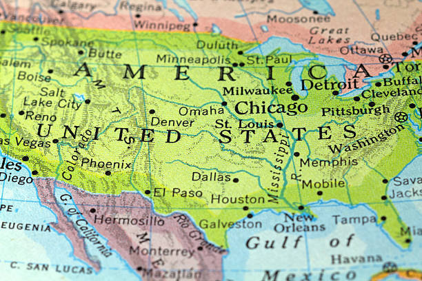 istock Vintage map of America 466181384