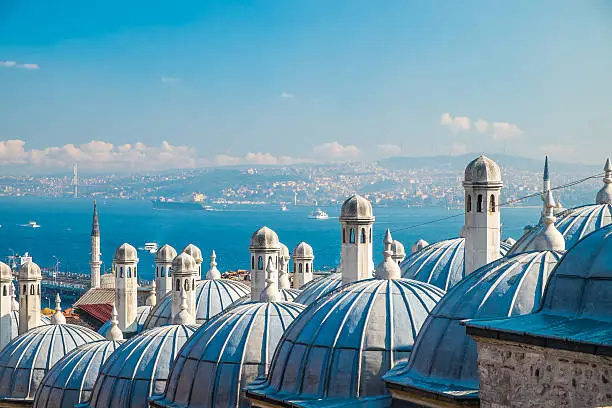 The beautiful Suleymaniye mosque in Istanbul, Turkey