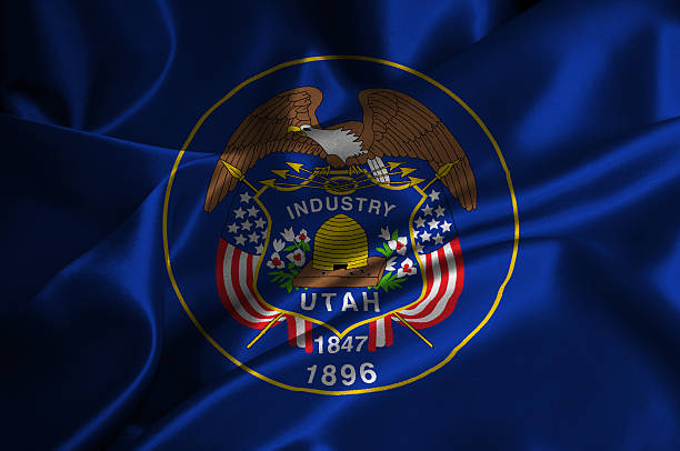 Utah flag stock photo