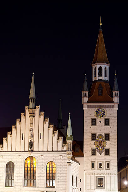 istock Old city hall in Munich, Germany, at night 466182941