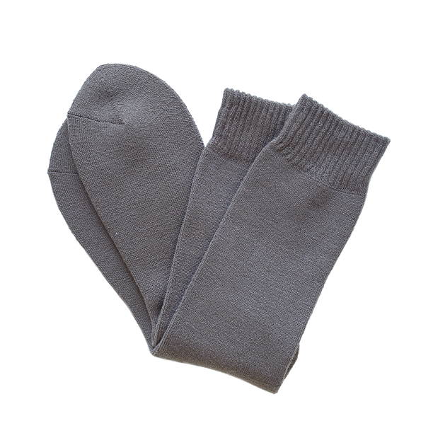 istock winter black sock for men isolated on white background 466183304