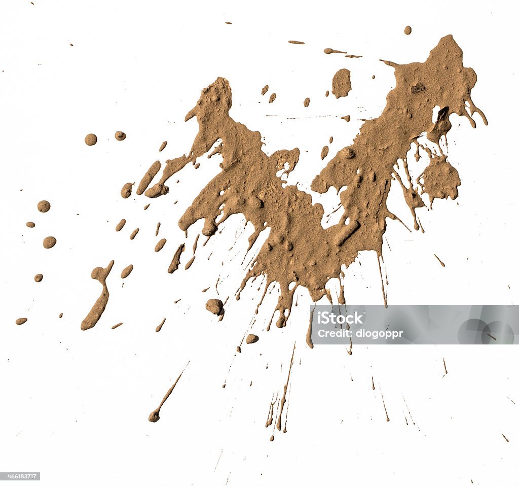 Texture clay moving in white background - Royalty-free Modder Stockfoto