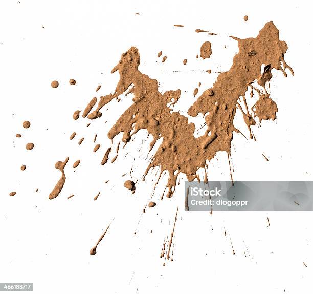 Texture Clay Moving In White Background Stock Photo - Download Image Now - Mud, Dirty, Dirt