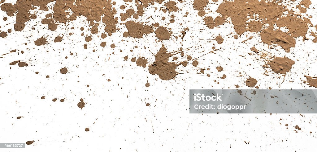Textura de barro movendo no fundo branco - Royalty-free Lama - Solo Foto de stock