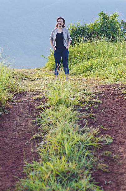 istock Pretty woman enjoying nature 466183989