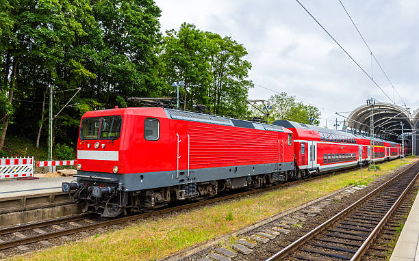 Regional express train in Kiel Central Station - Germany