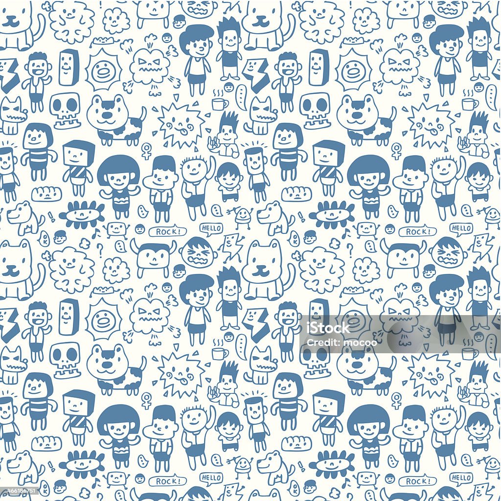 Cartoon Basic Patterns Seamless Cartoon Pattern Stock Illustration - Download Image Now ...