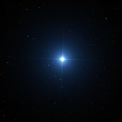 Sirius, the brightest star in the night sky.
