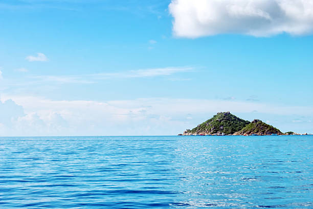 Ilha da Tailândia do mar com espaço para texto - fotografia de stock