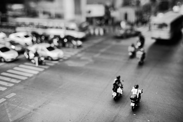 Street of Bangkok, tilt shift lens.