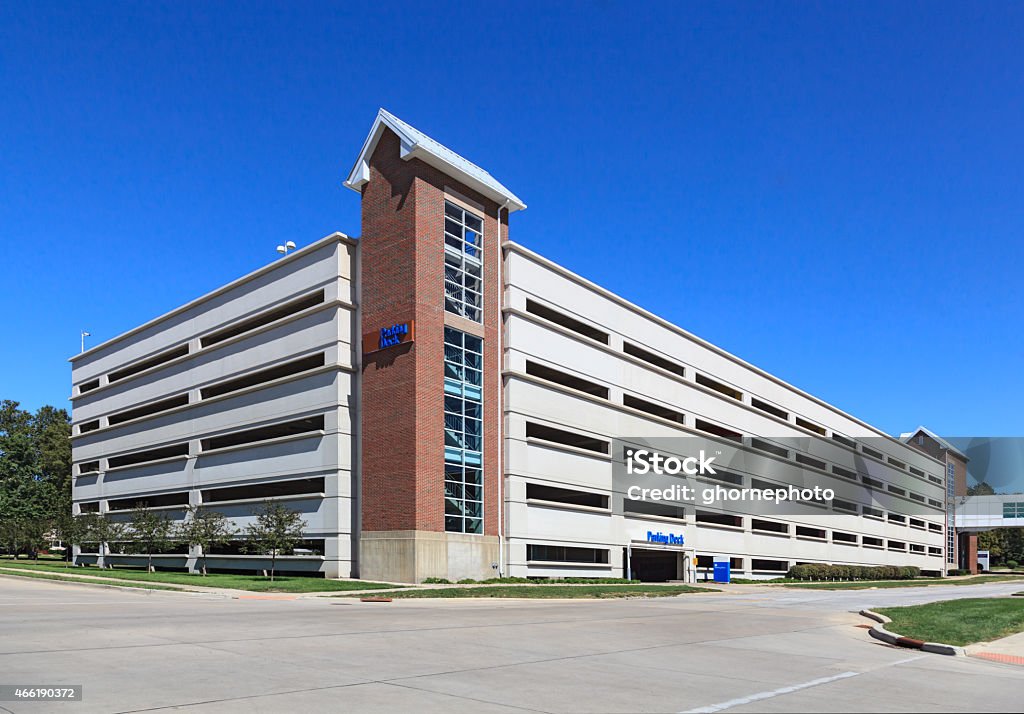 Modern Parking Garage Contemporary multi level parking garage. 2015 Stock Photo