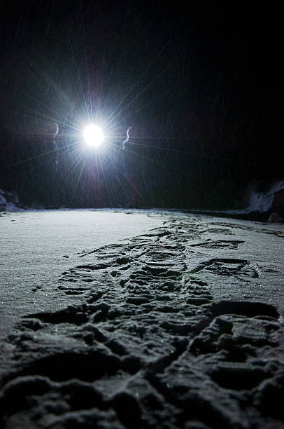 istock Snowshoe hike in winter landscape 466190734
