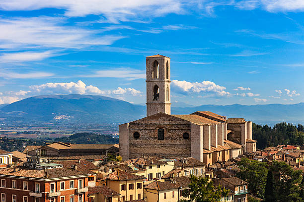 Basilica of San Domenico, Perugia stock photo