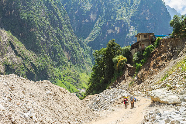 istock Result of landslide 466196092