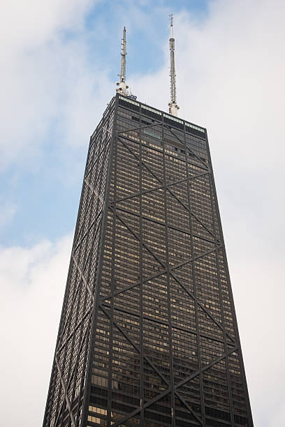 chicago 360 - hancock building stock-fotos und bilder