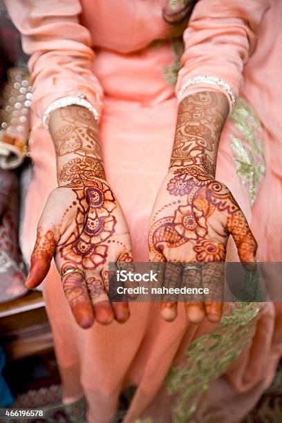 Femme Mehndi Henna Hands Stock Photo - Download Image Now - 2015, Culture of India, Henna Tattoo