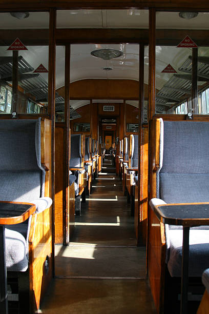 istock Interior Of Old Railway Carriage 466198179