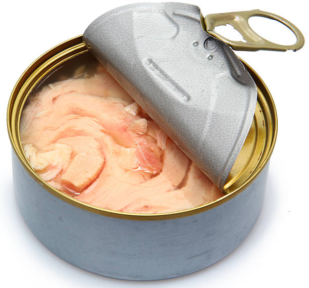 Half Opened Can of White Albacore Tuna