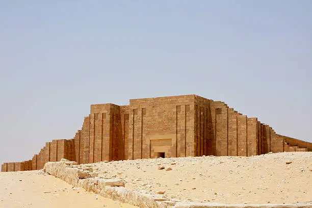 Photo of funerary complex of djoser,Saqqara Pyramid Djoser Mortuary Temple