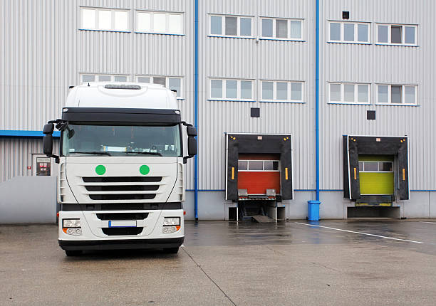 istock Cargo Transportation - Truck in the warehouse 466199891