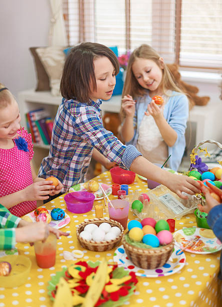 istock Celebration of Easter time with friends 466200302