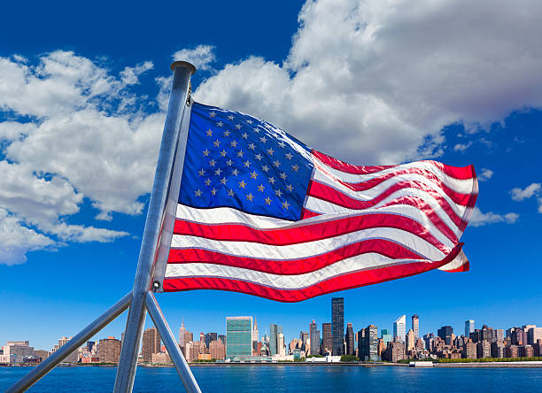 istock Manhattan New York sunny skyline East River NYC 466200464