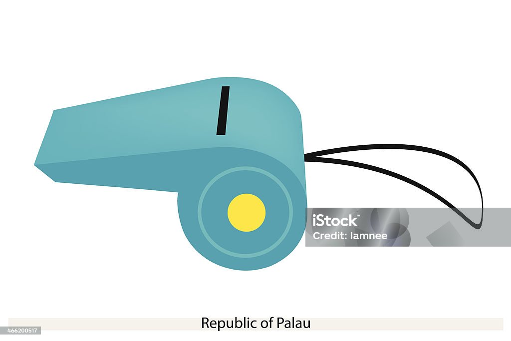 ホイッスル共和国パラオ - お祝いのロイヤリティフリーベクトルアート