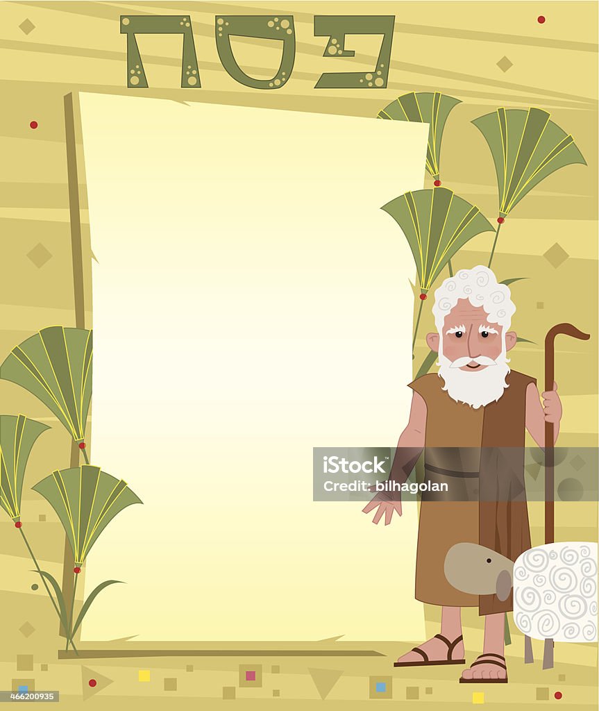 Moses noter - clipart vectoriel de Bible libre de droits