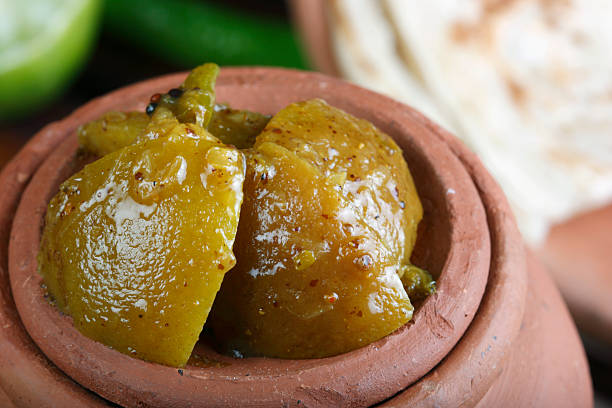 istock Plain lemon pickle is an Indian condiment made of lime. 466204421