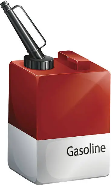Vector illustration of gasoline container
