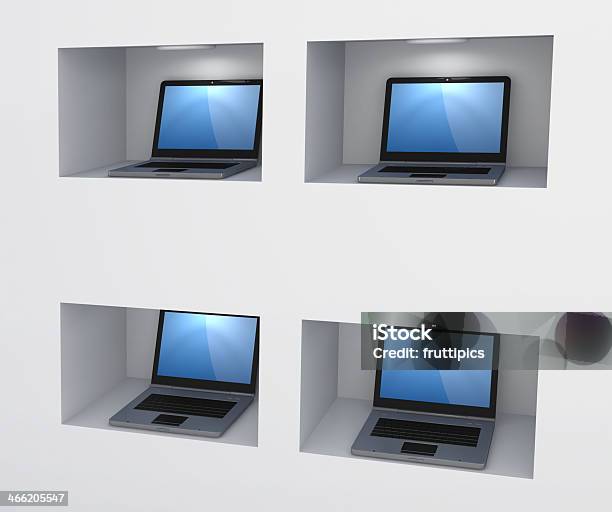 Foto de Laptops Modernos e mais fotos de stock de Caixa de Luz - Caixa de Luz, Computador, Computador desktop