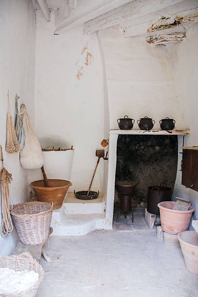 istock Part of old kitchen in the mansion. 466206314