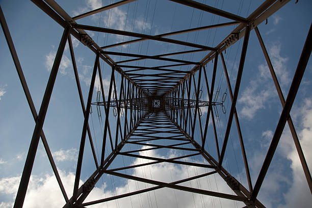 istock Nadir View of an electricity pylon 466206353