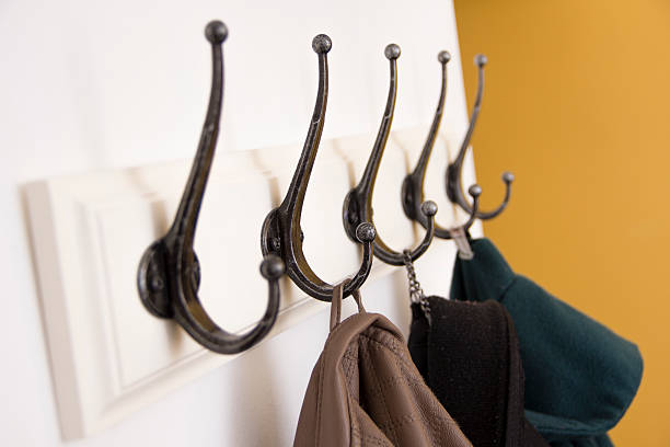 Coat Hook Coat Hook on wall. coat hook photos stock pictures, royalty-free photos & images