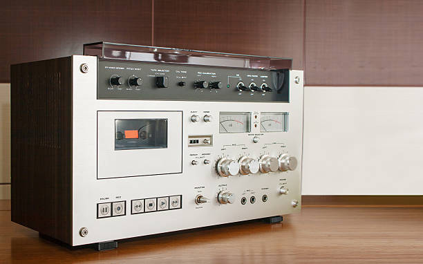 istock vintage cassete recorder on the table 466208286